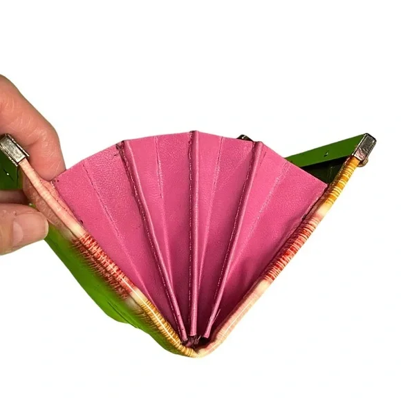 Two tone pink with gold sparkle clutch inside - Picture 4 of 9